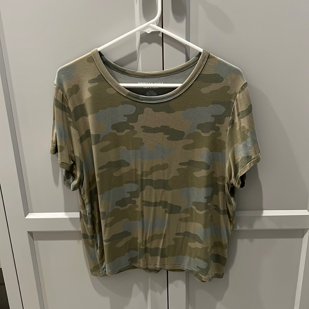 American Eagle Camo Soft and Sexy Tee